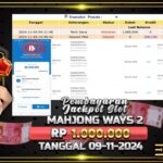 BUKTI JACKPOT SLOT MAHJONG WAYS 2 TERPERCAYA DI INDONESIA TGL 09-11-2024