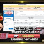 BUKTI JACKPOT SWEET BONANZA CANDYLAND TERPERCAYA DI INDONESIA TGL 14-11-2024