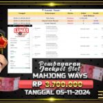 BUKTI JACKPOT SLOT MAHJONG WAYS TERPERCAYA DI INDONESIA TGL 05-11-2024