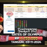 BUKTI JACKPOT SLOT GATES OF OLYMPUS TERPERCAYA DI INDONESIA TGL 03-11-2024